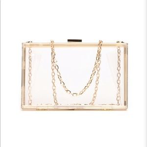 Fashion Nova Box Around You Clear Clutch